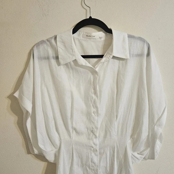 Mustard Seed Button Front Blouse - Picture 3 of 5